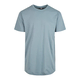 Long T-shirt in the shape of dust blue