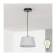 Brilagi - LED luster na sajli CERIA 1xE27/40W/230V prečnik 25 cm siva