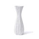 Hanah home Vaza LCA0025, 17x16x45 cm, Bela