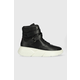 Kožne tenisice Tommy Hilfiger FW0FW06910 CHUNKY WARM SNEAKER HIGH boja: crna