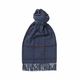 Staromodni šal od kašmira Joshua Ellis Traditional Check Cashmere Scarf - Prince of Wales denim