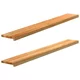 Prozorske klupice 2 kom svijetlosmeđe 160x20x2 cm masivne hrast