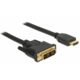 Delock 85583 DVI kabel 18+1vtični priključek-HDMI-A vtični priključek, 1,5 m, črn
