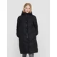 Black womens winter quilted coat JDY - Womens