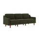 ATELIER DEL SOFA Sofa sa 3 sedišta Robin Extra 3 Oil Green Walnut