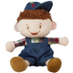 Mekana lutka Amek Toys - Dječak u traper odjeći, 12 cm