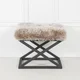 Atelier del Sofa Tabure 50x42x40cm, Crno-Sivo