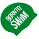 Borntoswim classic silicone swimming cap temno zelena