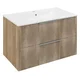 CIRASA Vanity Unit 79,8x52x46cm, oak Alabama strip - Rjava - 79,8x52x46 cm - Sapho - CIRASA - 24 - MDF/laminat - 798 - 520 - 460 - 14