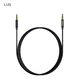 DUDAO Stereo AUX kabel z mini jack priključkom 3,5 mm, dolžina 1 m – črn