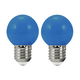 SET 2x LED Žarnica PARTY E27/0,5W/36V modra