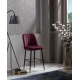 Hanah Home Set 2 barske stolice Bordo-Crni