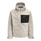 JACK & JONES Prehodna jakna JJNORTH kremna/črna