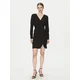 DKNY Cocktail obleka DD4JI62A Črna Slim Fit