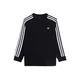ADIDAS ORIGINALS Majica 3 STRIPE LS  črna / bela