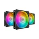 COOLER MASTER Ventilator Mobius 120P ARGB 3-pack kit MFZ-M2DN-243P2-R1, Crni