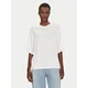 ViCOLO Bluza TD0013 Bela Relaxed Fit