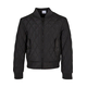Girls Diamond Quilt Nylon Jacket Black