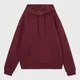 Cropp - Pulover s kapuco in potiskom - maroon