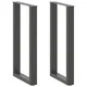 Noge za barski stol U-oblika 2 kom antracit 40 x (90-91) cm čelik