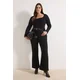 Trendyol Curve Ženska bluza Tbbaw26Af00133, Crna