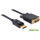 Kabel DELOCK, DP (M) na DVI (M), 2m