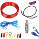 1500W Car Wire Harness Subwoofer Amplifier Audio Installation Kit 8GA Power Cable 60 AMP Fuse Holder