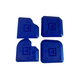 Kubala Lopatica Silicone rubber spatula, blue, pack of 4
