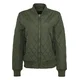 Womens Diamond Quilt Nylon Jacket Olive
