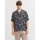 JACK & JONES Srajca JJEJeff  siva / črna / bela