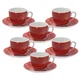 Tognana Set šoljica za kafu Colorplay, 6 komada, Crveni