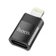 Hoco USB-C-Lightning-adapter Hoco UA17, črn