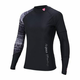 Aqua Marina ženska majica Illusion, dolg rokav, črna s sivim vzorcem, velikost L - 6954521624495