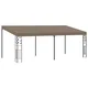 Vidaxl Paviljon za namestitev na steno 6x3x2,5 m taupe