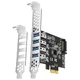 AXAGON PCIe krmilnik za 4x USB 3.2 Gen1 / PCEU-43RS / SP & LP
