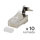 Konektor RJ45 metal CAT 7 10 kom