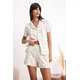 Trendyol Kratke hlače za spanje turkizna / svetlo zelena / roza / bela