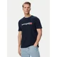 Tommy Jeans Majica Essential temno modra / rdeča / bela
