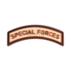 JTG Special forces Tab Rubber Patch Desert