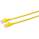 Omrežni kabel UTP CAT6 0.15M rumen slim brez oklopa, PVC, 4x2xAWG 30/7 CU, OD :