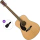 Fender CD-60S WN LH Basic SET Natural Akustična kitara