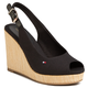 Espadrile TOMMY HILFIGER - Iconic Elena Sling Back Wedge FW0FW04789 Black BDS