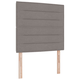 vidaXL vidaXL Vzglavje Linije Dizajn Taupe 100 cm Tkanina, (22080230)
