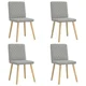Vidaxl Jedilni stoli 4 kosi Cloud Grey Fabric