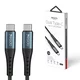 Infostyle Polnilni in podatkovni kabel iz USB C v USB C - Črna