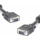 Kabel LOGO VGA/SVGA, 15-polni moški–moški - 3 m, oklopljen, črn - razprodaja