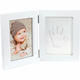 Happy Hands Double Frame set za odtis dojenčkovih dlani in stopal White