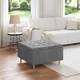 vidaXL Gumbni stol z blazino Temno siva 80 x 80 x 45 cm Žamet