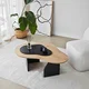 Hanah Home Klub sto Melted, 105x35x65 cm, Bež-crni