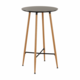 eoshop Barska miza, črna/hrast, premer 60 cm, IMAM
